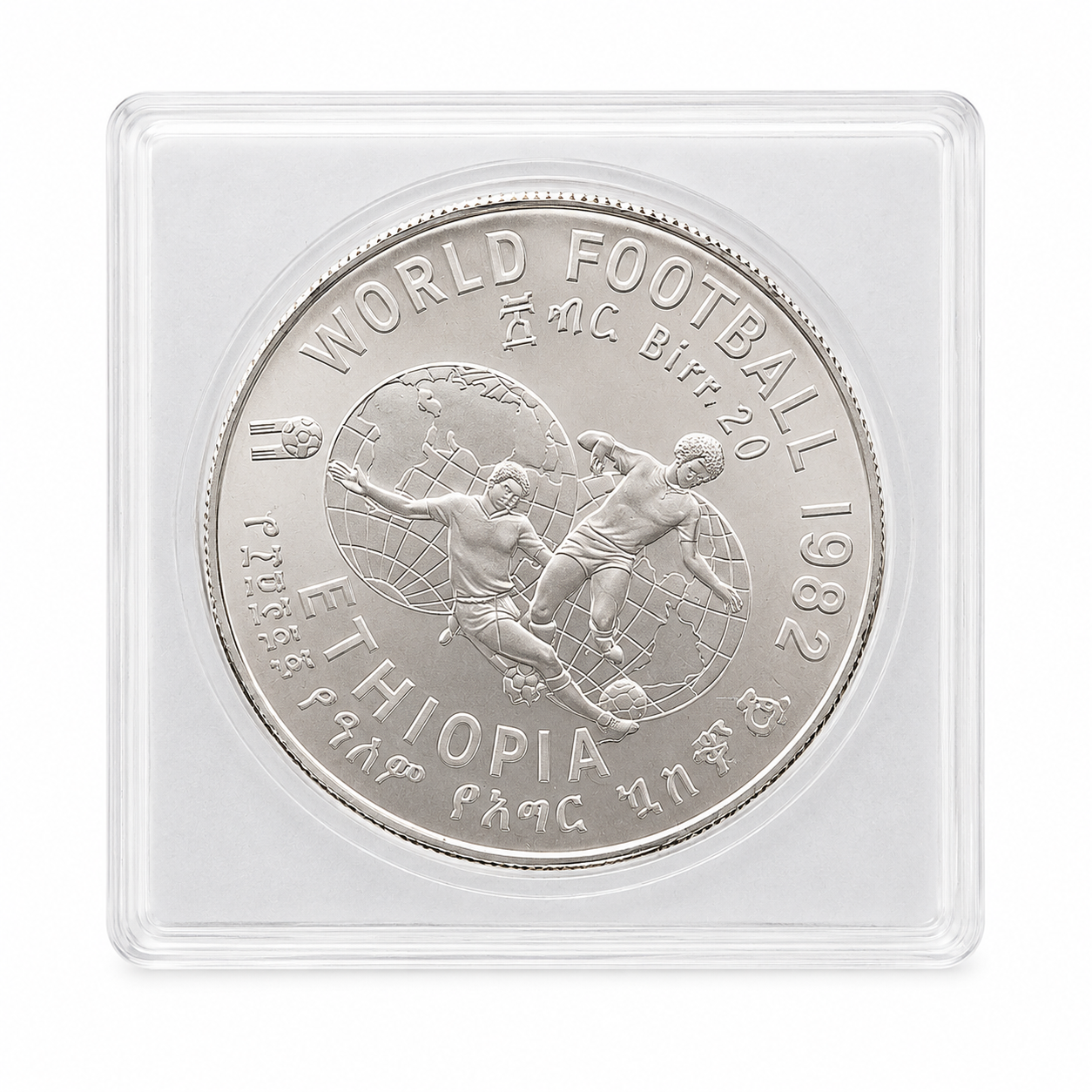 Silver Soccer Coin | 1982 FIFA World Cup "World Soccer Games", Spain-1